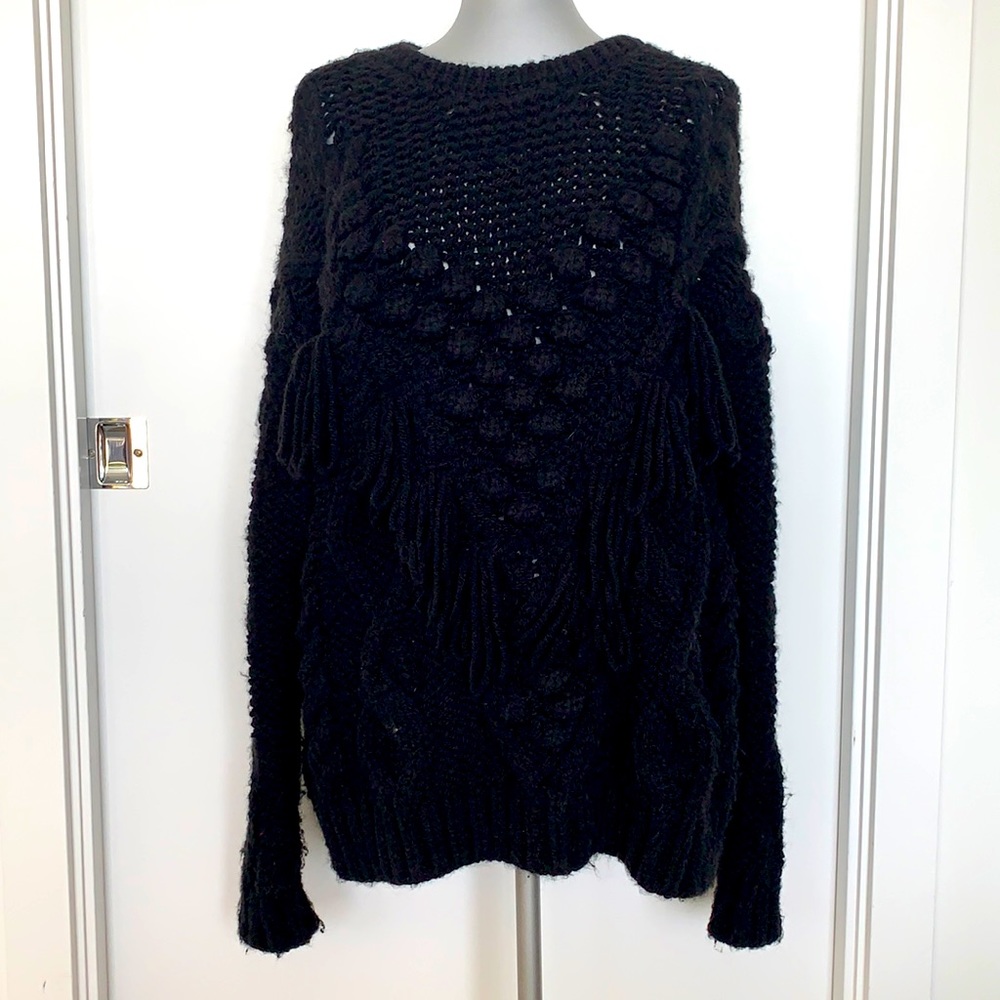 Zara Knit black oversized sweater